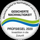 Prüfsiegel 2020 — Deutsches Institut für Nachhaltigkeit und Ökonomie
